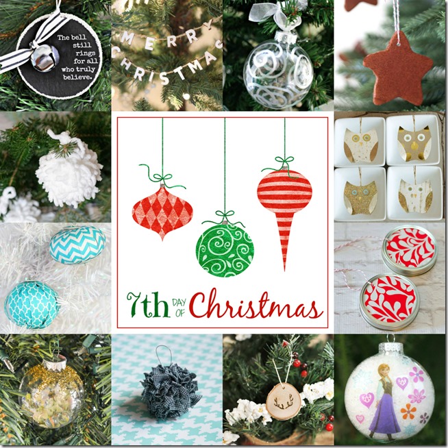 12 bloggers + 12 days of Christmas = 144 Handmade Christmas Ornaments!