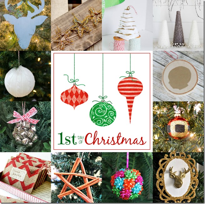 12 Bloggers + 12 Days = 144 Handmade Christmas Ornaments.  Get inspired today!