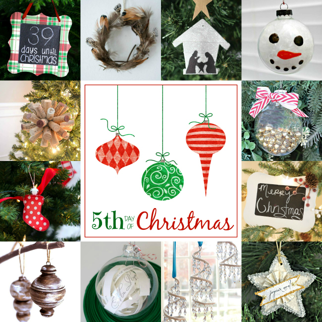 12 bloggers + 12 days of Christmas = 144 Handmade Christmas Ornaments!