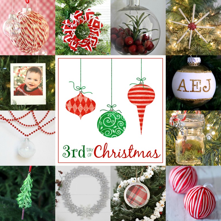 Red & White Ribbon Wrapped Ornaments - It All Started With Paint