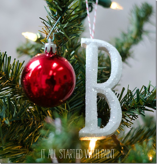 monogram-ornaments-glitter-5 2 Handmade Christmas Ornament craft ideas. DIY Monogram Christmas Ornament. Christmas craft ideas. Easy ornaments to make at home. Kid crafts ideas for Christmas. Christmas kid crafts with ornaments.