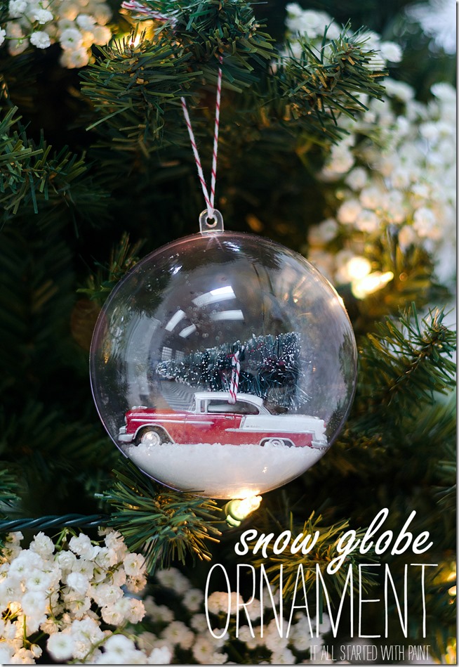 Quick and Easy DIY Snow Globe Ornament