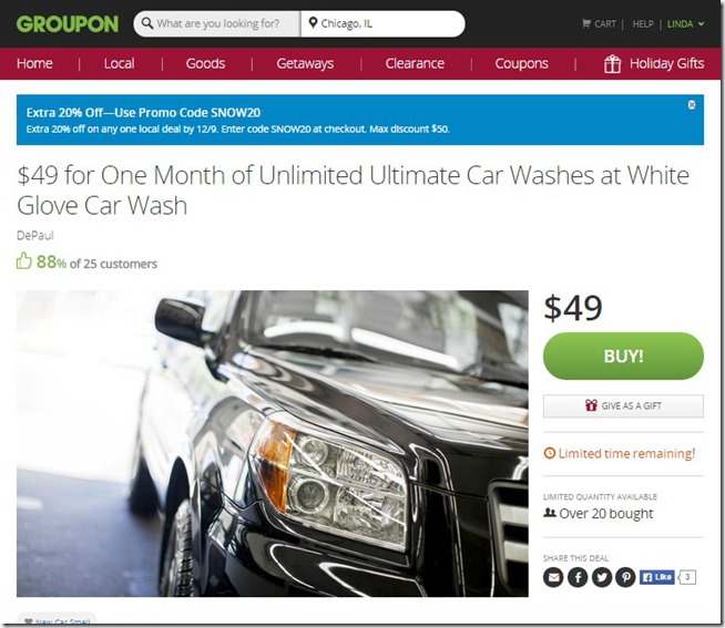 Groupon Car Wash Deal 2