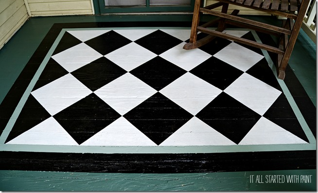 how-to-paint-diamonds-on-porch-rug 2-6