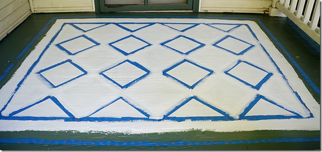 how-to-paint-diamonds-on-porch-rug 3-2
