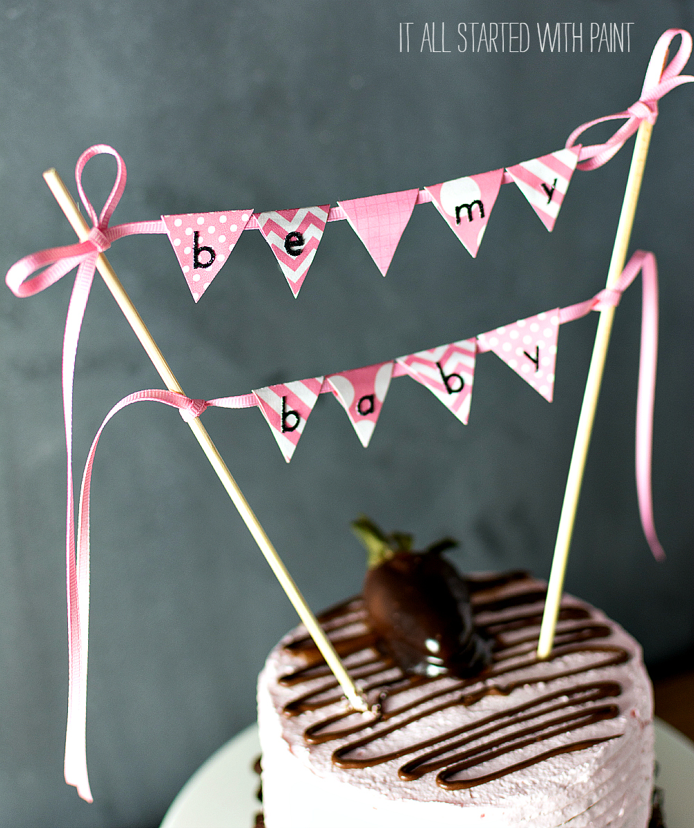 cake banner topper