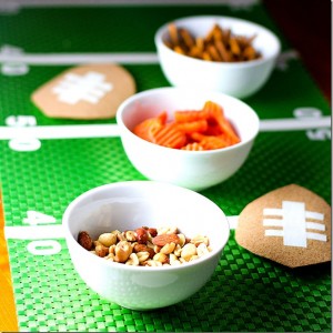 football party table ideas