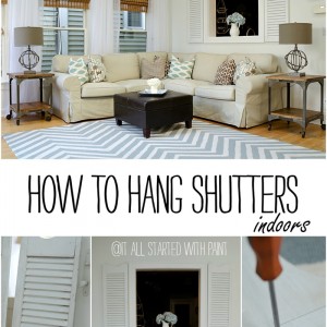 how to hang shutters