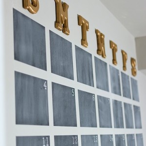 chalkboard wall calendar