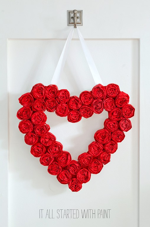 Valentine's Day Heart-Shaped Wreath