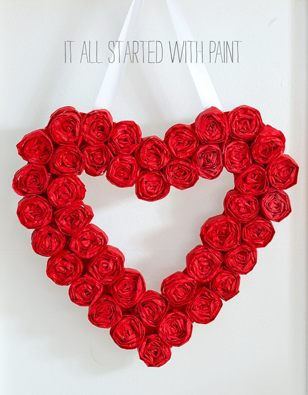 Valentine Wreath Craft Idea