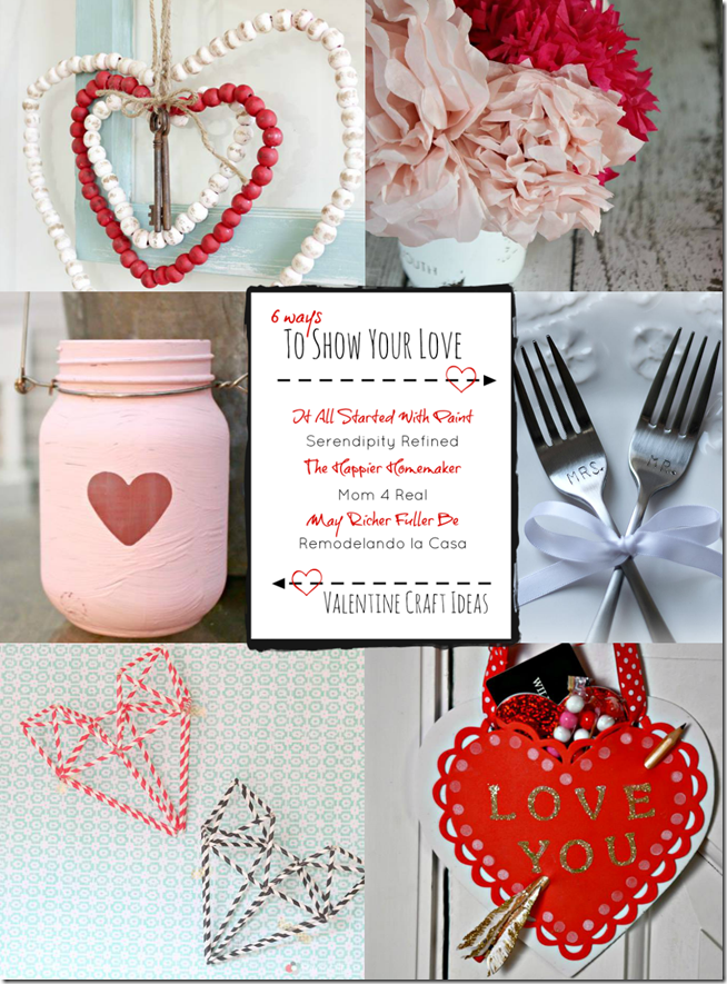valentine-craft-ideas Easy Valentine Craft Ideas for kids, adults, families, classrooms. Valentine's Day Craft Ideas in red, pink white. Mason Jar Craft Ideas for Valentines. Heart crafts.
