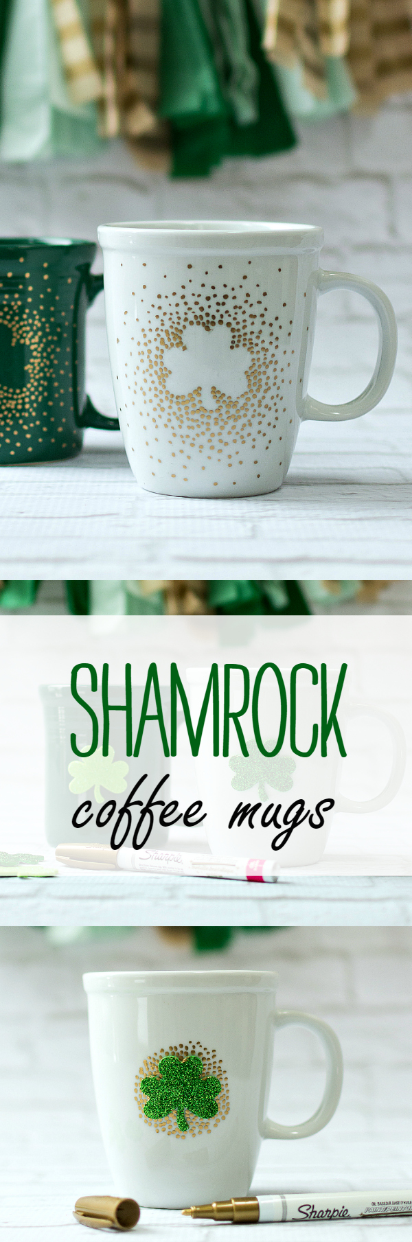 St Patrick's Day Craft Idea: Shamrock Coffee Mug DIY