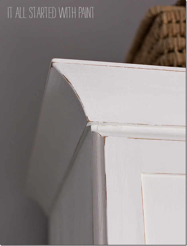 White Painted Armoire - It All Started With Paint