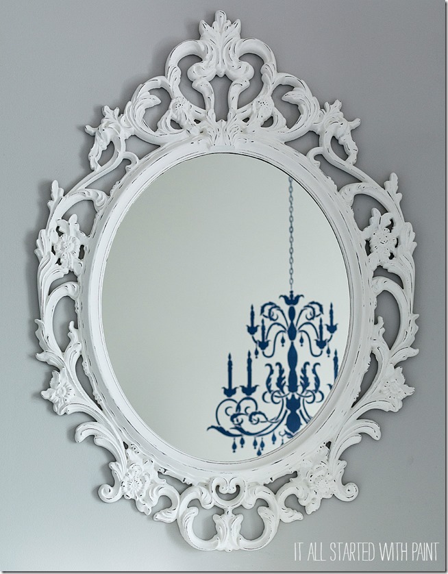 paint a mirror makeover