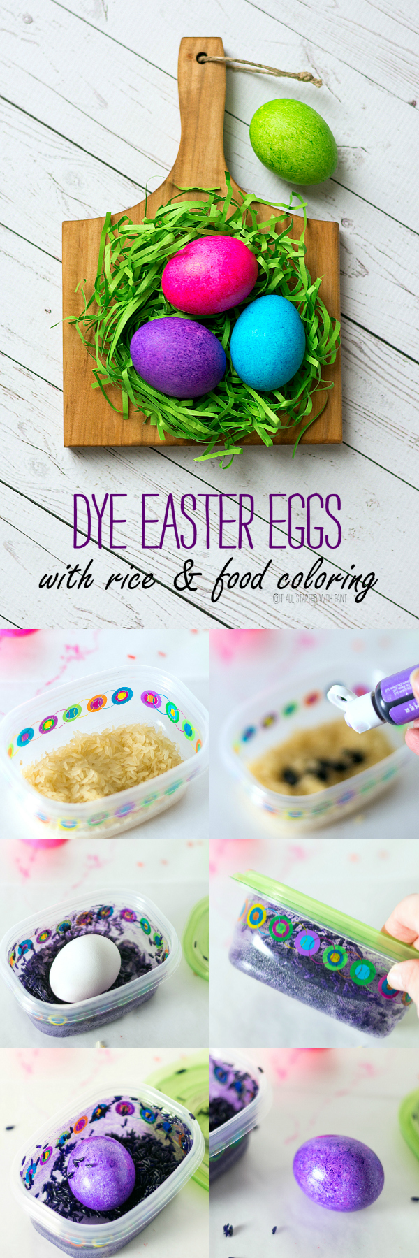 Dye Easter Eggs With Rice & Food Coloring   It All Started With Paint