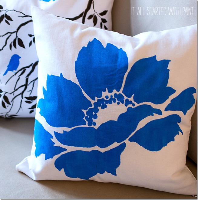 paint a pillow design