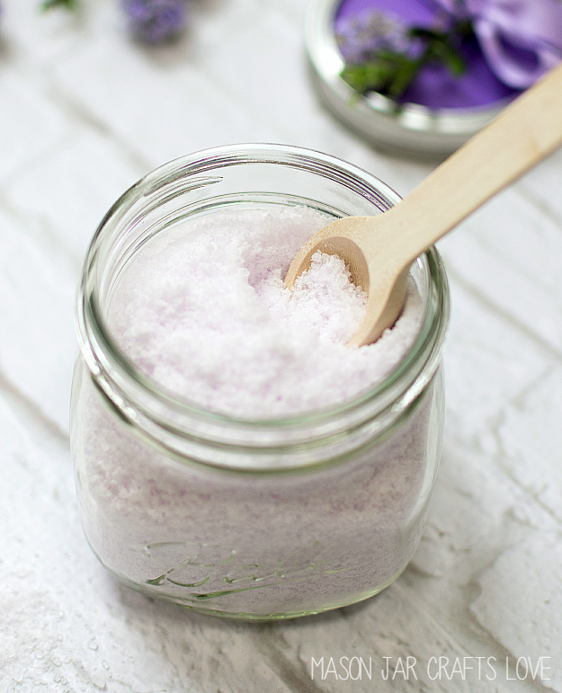 Homemade Bath Salts Lavender Mint