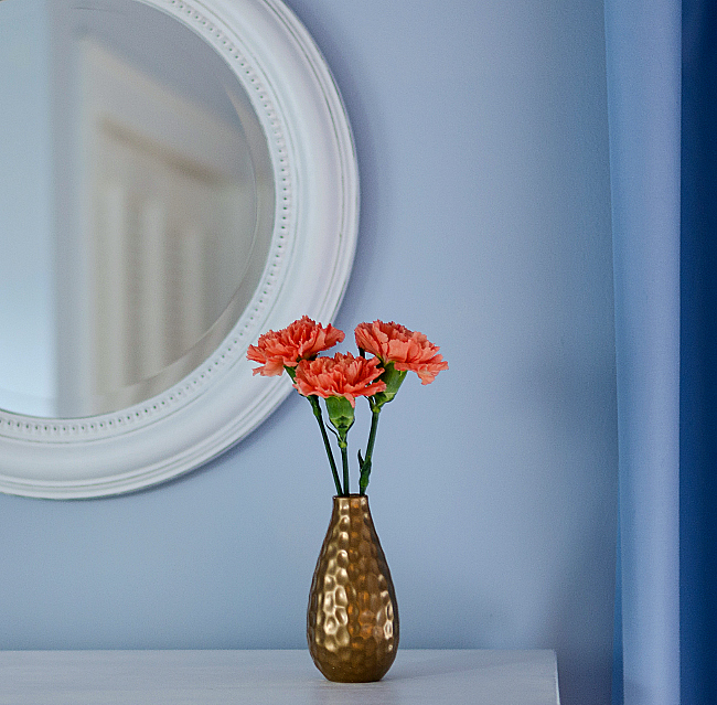 Blue and White Bedroom Decor