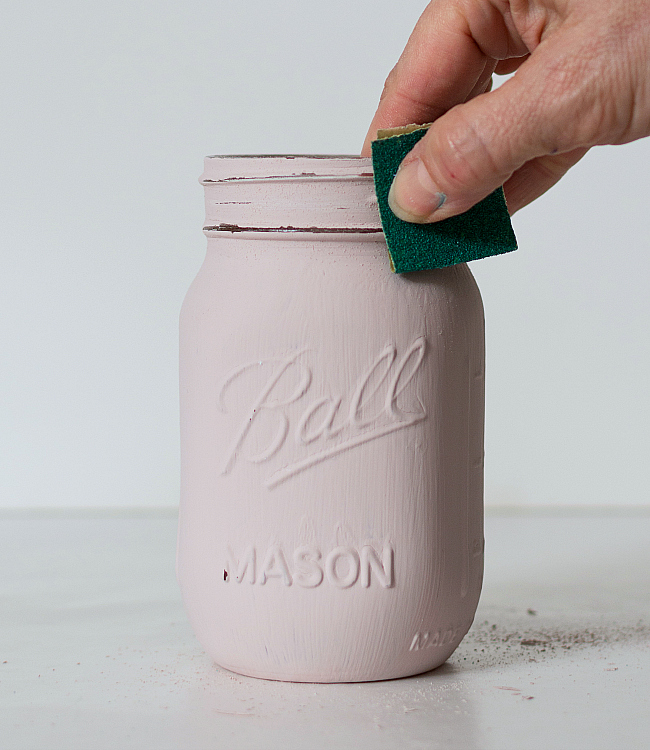 These Chalk Painted Pastel Mason Jars are Perfect Mother's Day