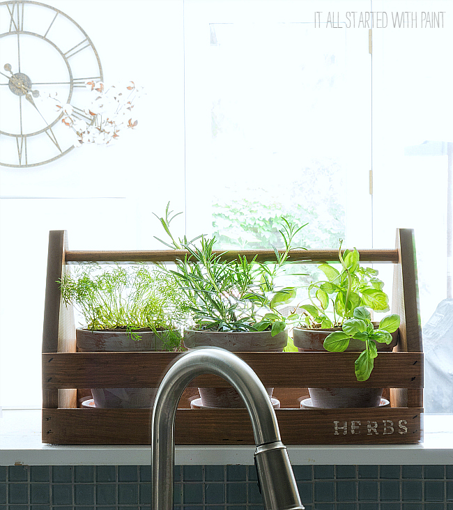 Rustic Tool Box Planter