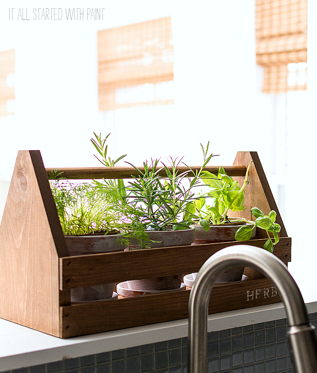 Rustic Tool Box Planter