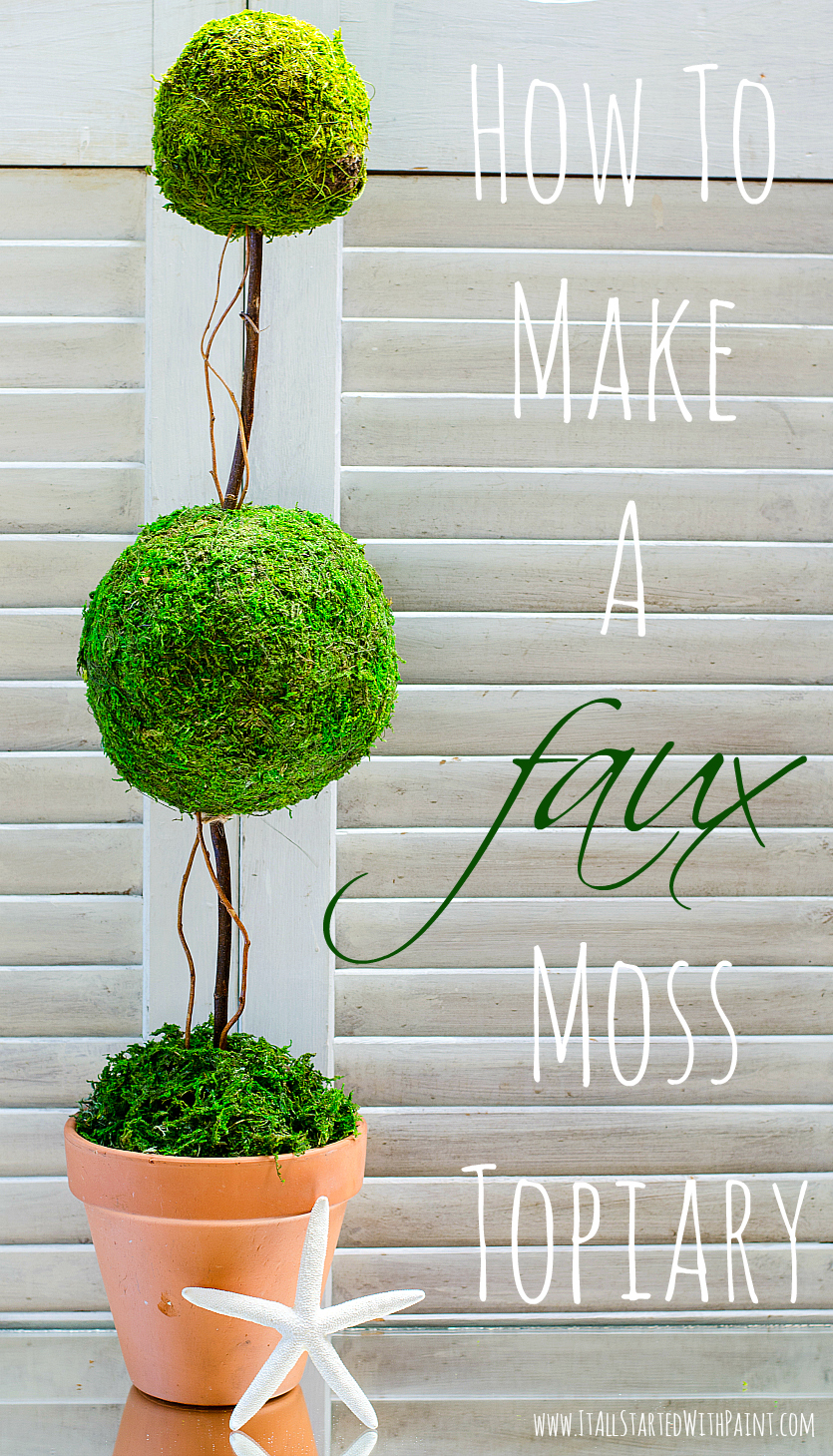 Moss Topiary DIY tutorial