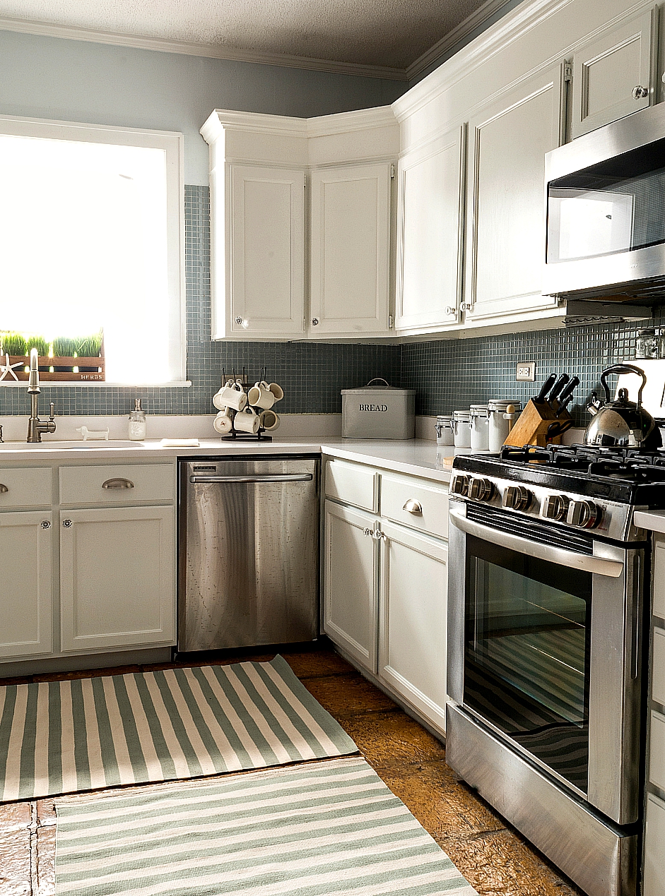 Builder Grade Cabinets Painted White