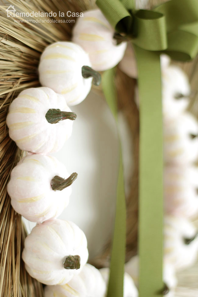 Pumpkin Wreath @Remodelandolacasa