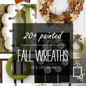 Fall Wreath Ideas with Paint