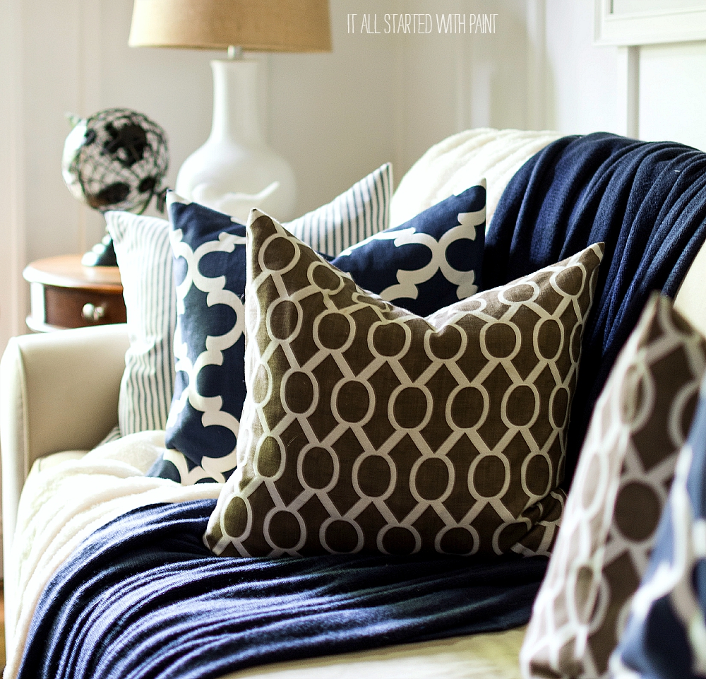 Fall Decor In Navy And Blue