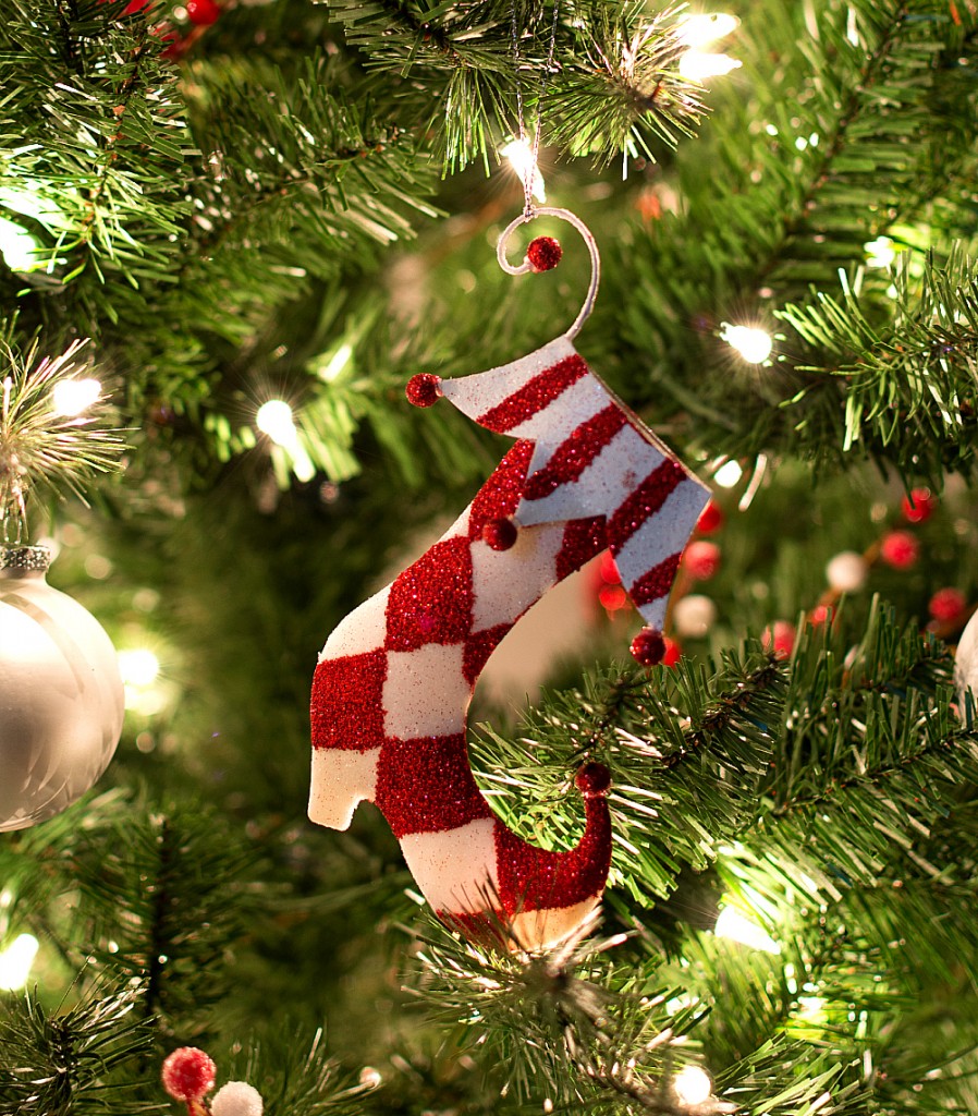 Red White Christmas Ornament