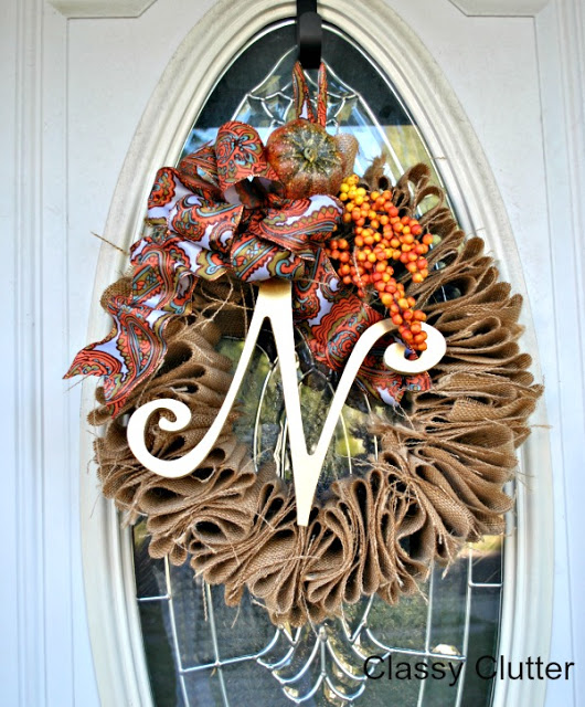 Fall Wreath with Paint