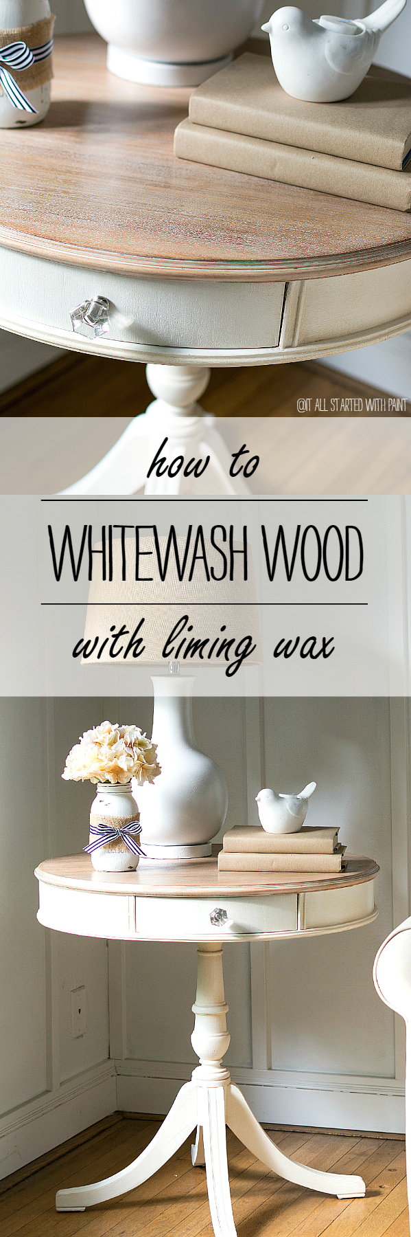 How To Whitewash Wood Using Liming Wax