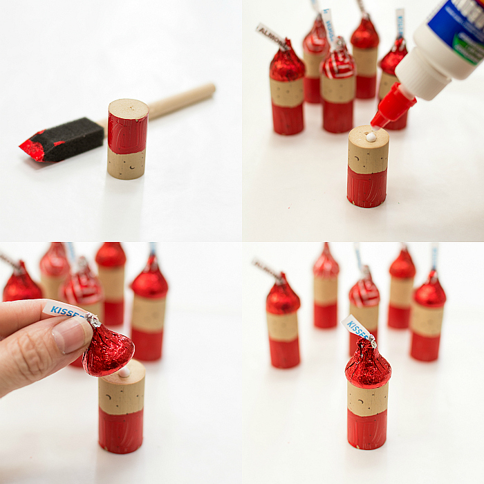 Christmas Craft Ideas Using Wine Corks Hershey Kisses