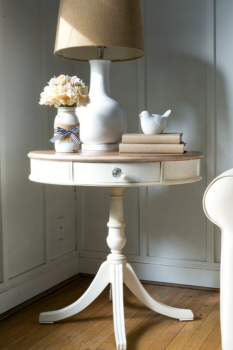drum-table-painted-white-whitewashed-top-how-to (15 of 29) 2