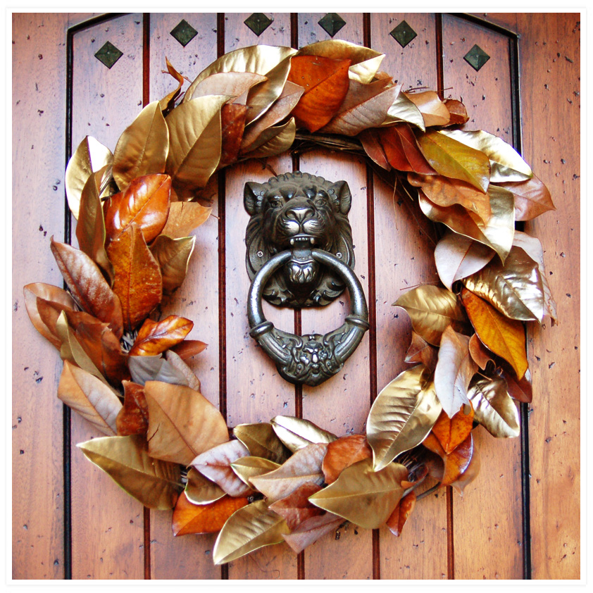 Fall Wreath Using Paint