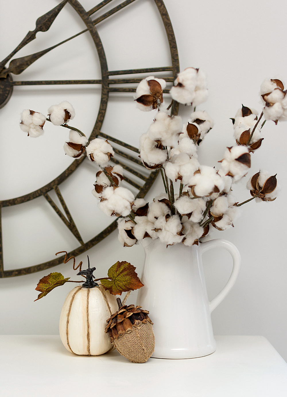 Cotton Stems in Vase