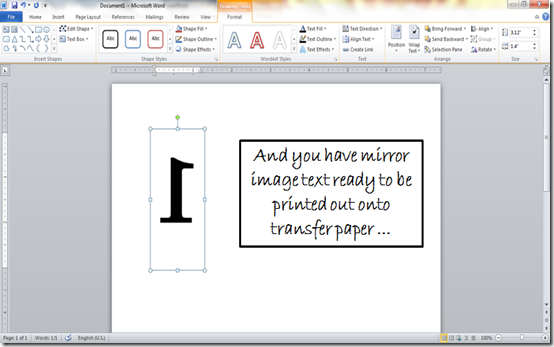 How to Make Mirror Image Text in Microsoft Word