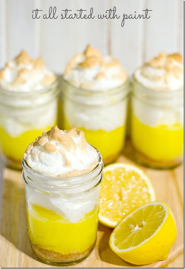 Lemon Meringue Pie Recipe in Mason Jar