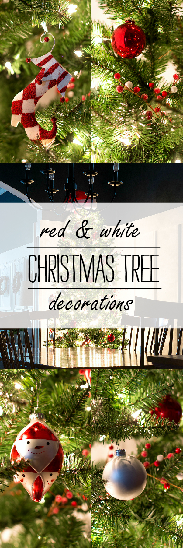 Christmas Tree Decorating Ideas Red and White