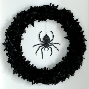 Halloween Craft Ideas: Spider Wreath