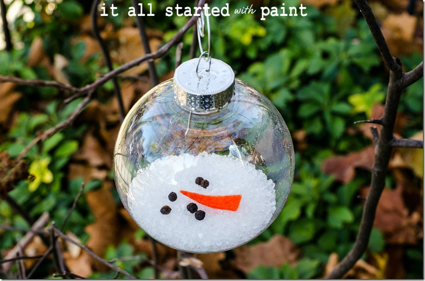 Christmas Craft Ideas: Melted Snowman Ornament