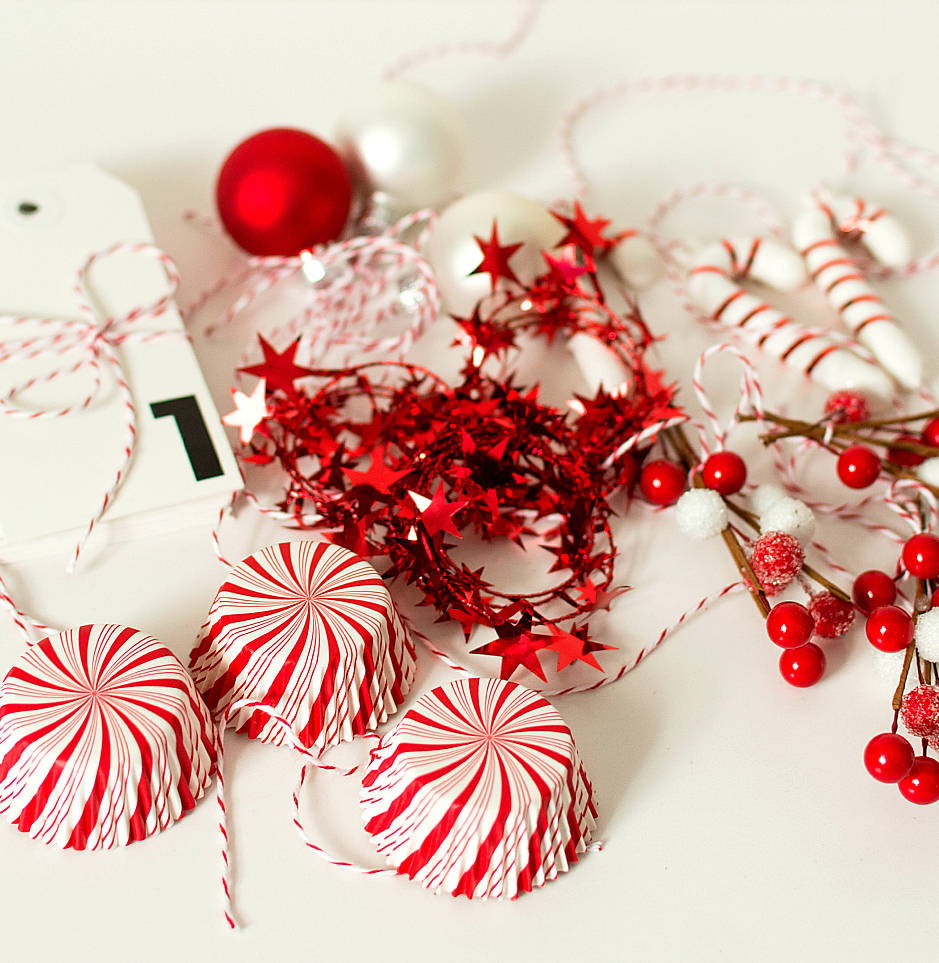 Christmas Craft Idea: Red and White Advent Calendar