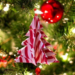 Christmas Craft Ideas: Handmade Ornament with Paper - Origami Tree