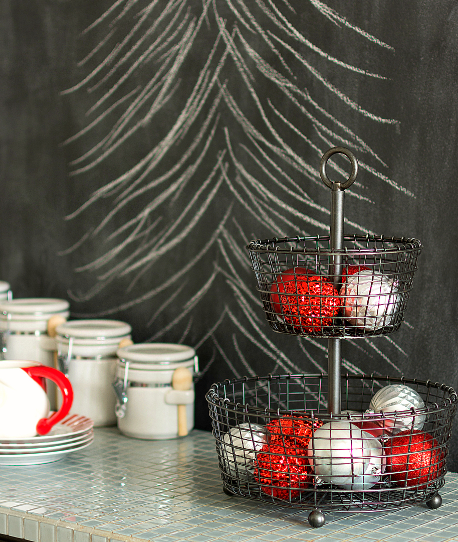 Chalkboard Wall at Christmas