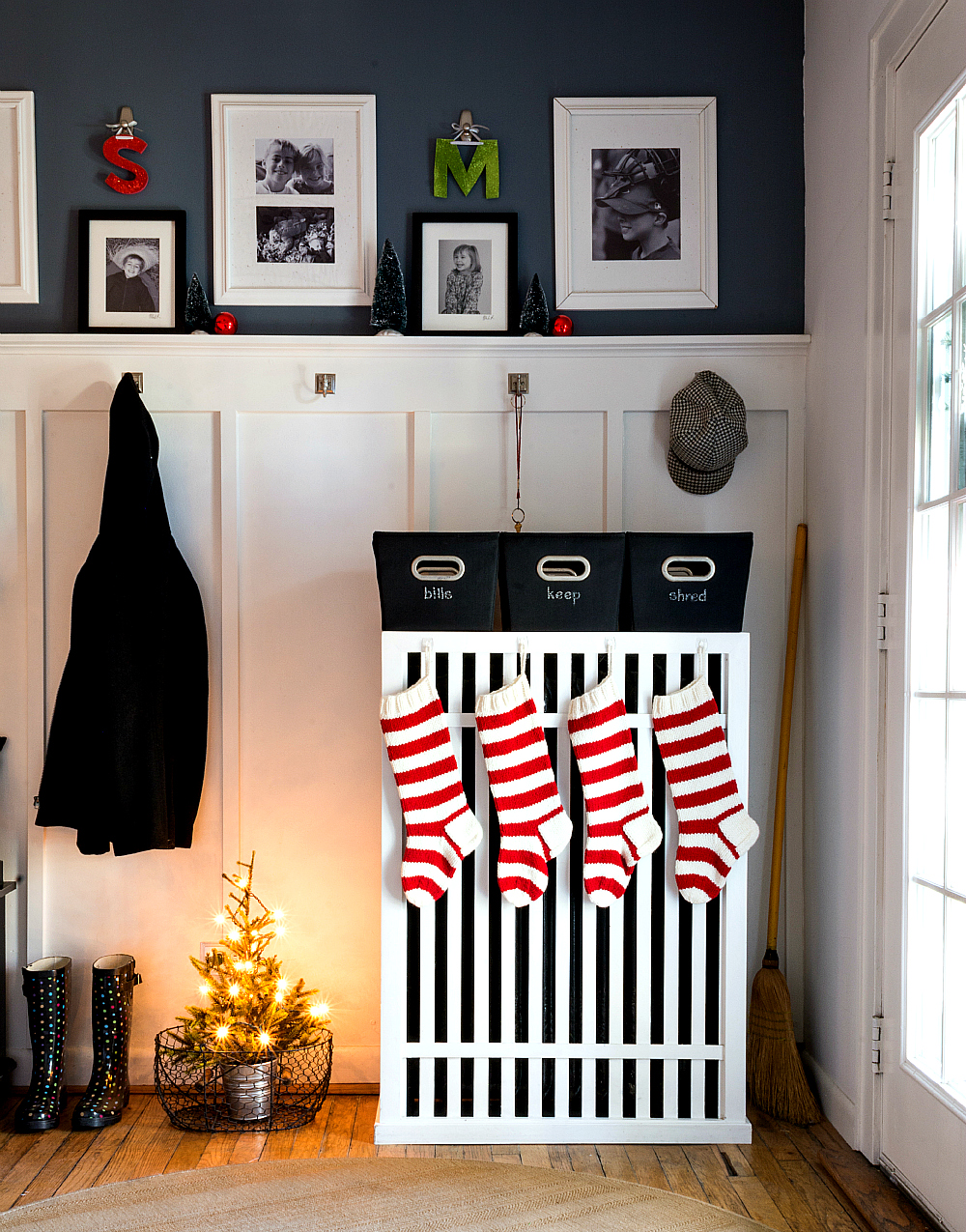 Red and White Christmas Stockings