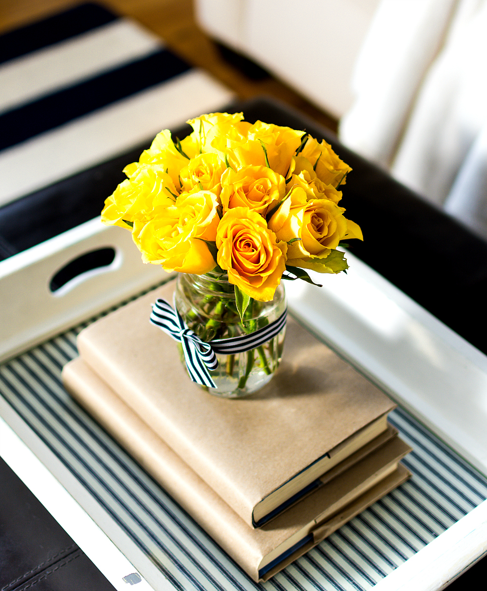 Navy Yellow Spring Decorating Ideas