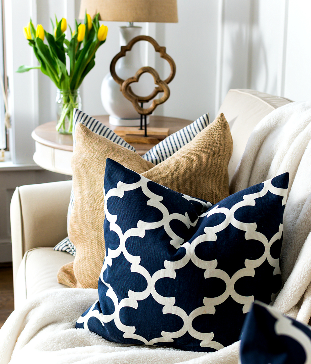 Navy Pillows