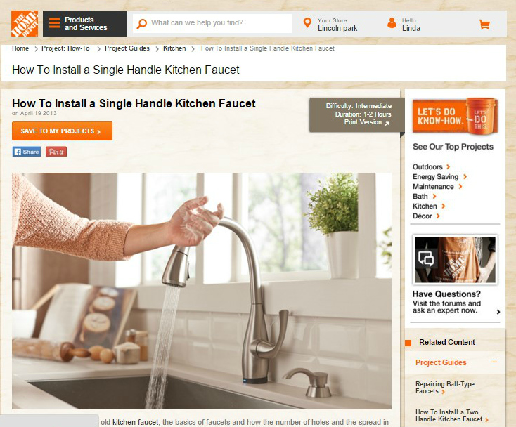 How To Install Kitchen Faucet Video Tutorial